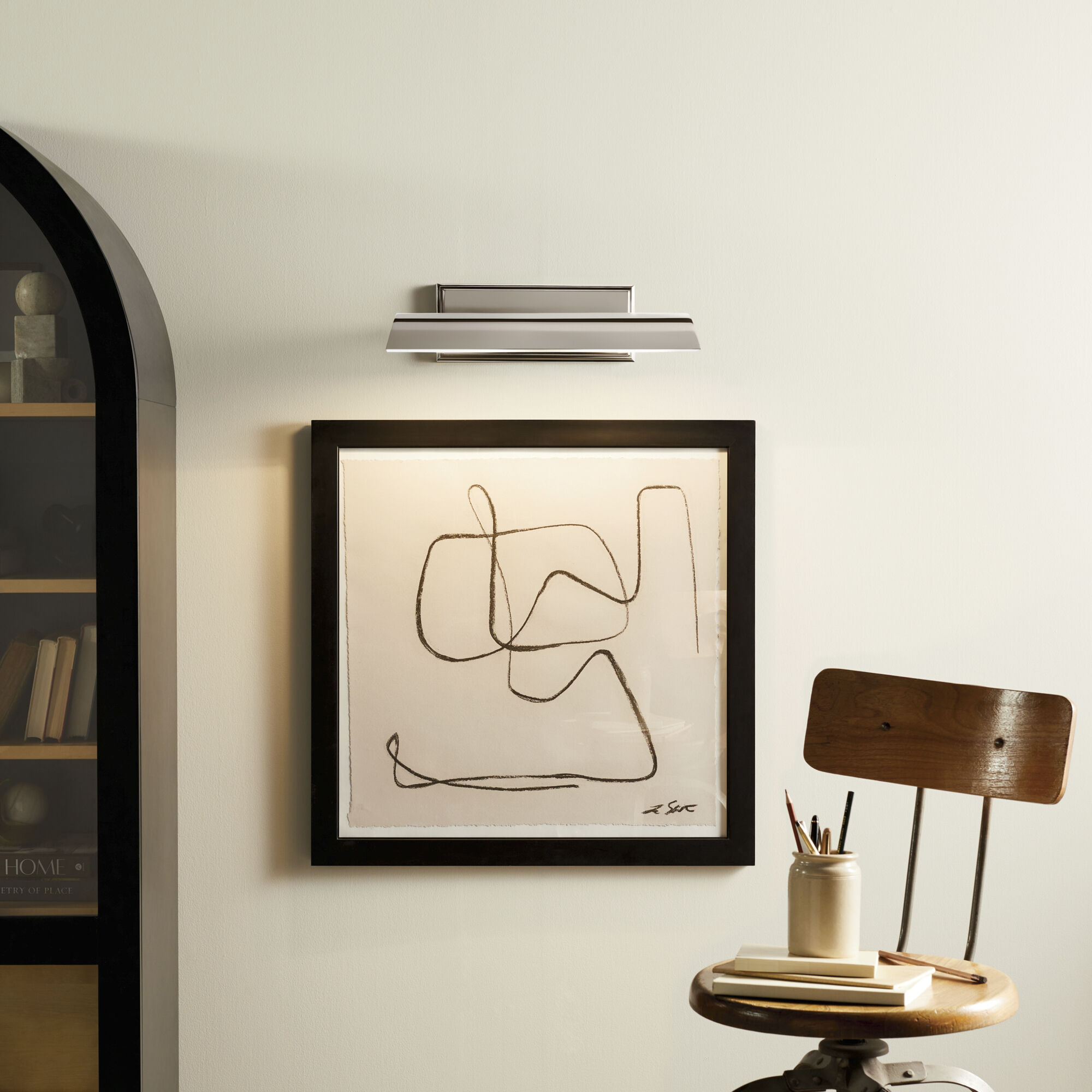 Carston 26 watt 18.25 inch Polished Nickel Picture Light Wall Light